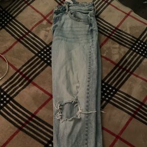 Eunina jeans super high rise mom jeans